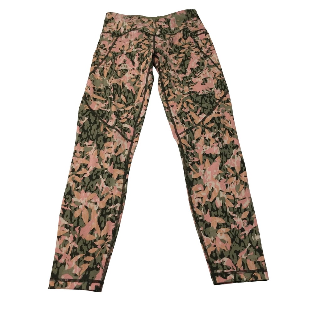 Sweaty Betty Power 7/8 Leggings Pink Olive Green Leopard Camo Floral XS 24in
